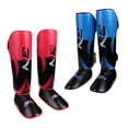 thumbnail image 1 of LOVIVER 2 Pairs PU Leather Leg Foot Guards Shin Instep Pads Kickboxing Boxing Muay Thai, 1 of 8