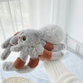 thumbnail image 5 of Giant Stuffed Spider Toy Huge Realistic Gray Spider Stuffed Animal Plush Pillow Christmas Funny Prank Toys Halloween Birthday Christmas Gift Home Decor, 5 of 9