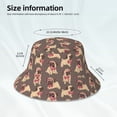thumbnail image 3 of KLL Cut Pug Bucket Hat for Women Men Packable Travel Beach Sun Hat Outdoor Rave Accessories Reflective Fisherman Cap, 3 of 7
