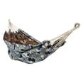 thumbnail image 1 of Sunnydaze Outdoor Polyester Double Jacquard Hammock - White-Capped Waves, 1 of 7