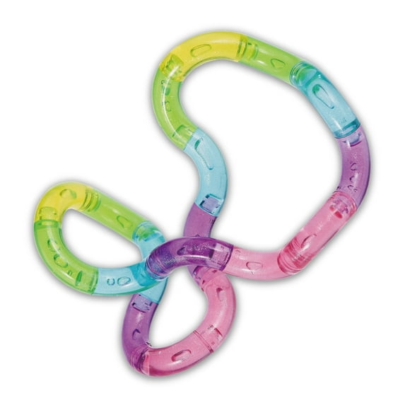 Tangle Jr. Crush Series - Rainbow Fidget Toys - Stress and Anxiety Relief Tangle Therapy Toy - Tangled Toys Improve Fine Motor Skills - Twist Fidget Toy for Kids and Adults