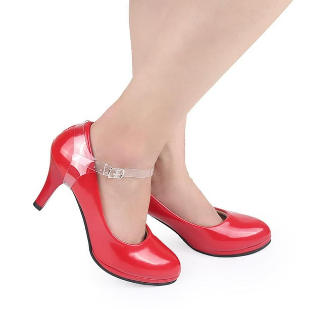 Clear Invisible High Heel Shoes Straps Ankle Strap Adjustable Shoe Straps for