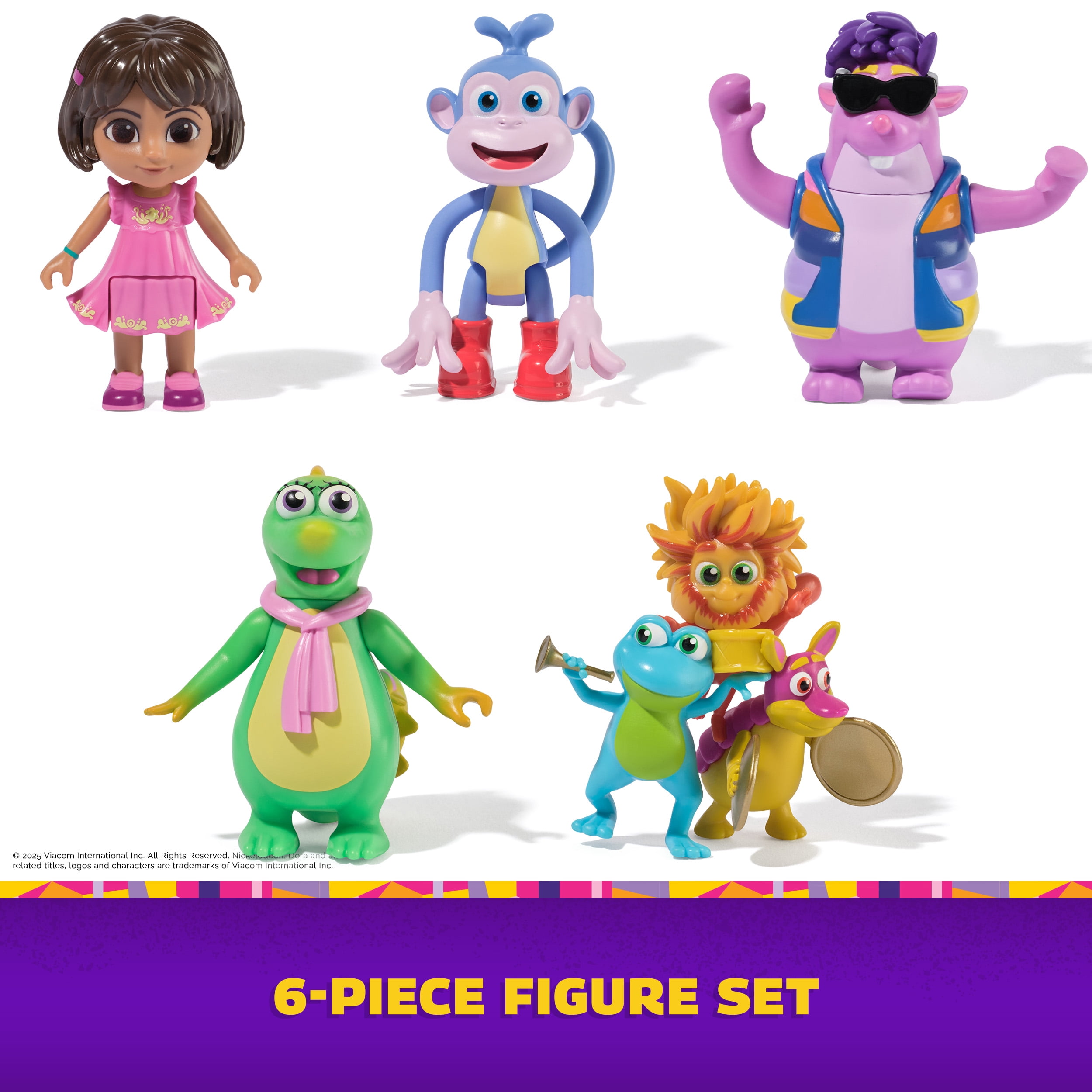 Dora, Fantastic Friends Gift Pack with Dora, Boots, Tico, Isa, and the Fiesta Trio, for Kids 3+, DORA FIGURE GIFT PAC