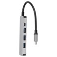 thumbnail image 1 of Estación de acoplamiento tipo C de aleación de aluminio estación de acoplamiento USB30 concentrador USB30 de 4 puertos compatible con ratón de teclado portátil de, 1 of 8