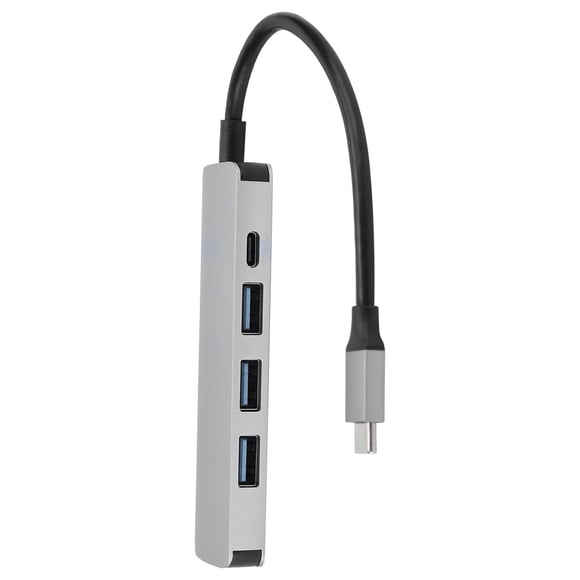 Estación de acoplamiento tipo C de aleación de aluminio estación de acoplamiento USB30 concentrador USB30 de 4 puertos compatible con ratón de teclado portátil de