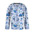 thumbnail image 4 of IYYVV Halloween Sweaters for Women 2026 Button Knit Cardigan Long Sleeve Ghost Graphic Cute Spooky Fall Winter Trendy Tops Sky Blue S, 4 of 6