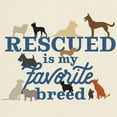 thumbnail image 3 of CafePress - Rescued Is My Favorite Breed Light T Shirt - Men's Classic Graphic T-Shirt, 3 of 4