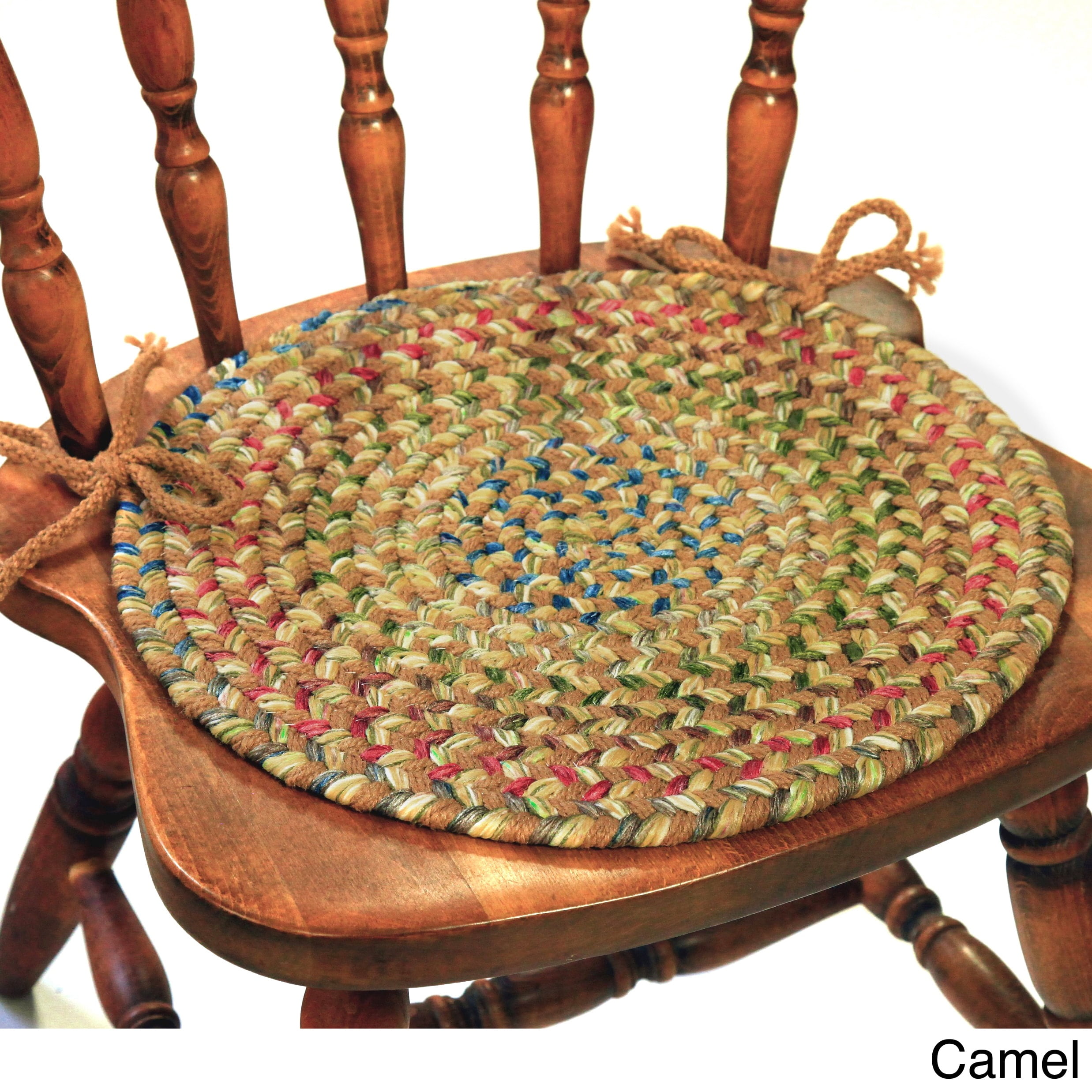 Rhody Rug Katie Braided Chair Pads by (Set of 4)