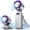 Gray, variant on Portable Turbo Fan, Small Electric Handheld Fan with Powerful Chill Pill Mode, Quiet High Speed Motor, Best for Office Desktop, Daily Commute and Travel Cooling.