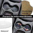 thumbnail image 4 of Car Coasters for Cup Holder Absorbent, Car Ceramic Coasters with Finger Notch, Auto Accessories for Men Women Flower Frame and Starfish 2 Pack, 4 of 6