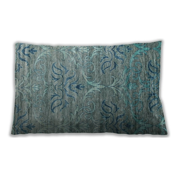 Ahgly Company Outdoor Rectangular Contemporary Lumbar Throw Pillow, 13 inch by 19 inch