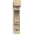 thumbnail image 2 of Ekena Millwork 8"W x 38"D x 38"H Balboa Block Rough Sawn Bracket w/ Offset Brace, Douglas Fir, 2 of 25
