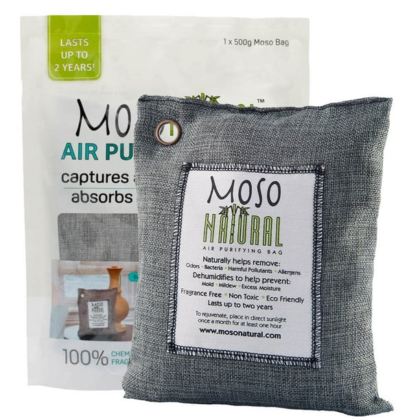 MOSO NATURAL Air Purifying Bag 500g Bamboo Charcoal Air Freshener
