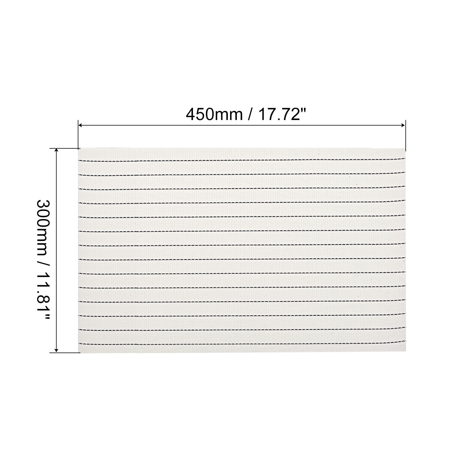Unique Bargains PVC Washable Woven Place Mats for Dining Tables White 450x300mm 2 Pcs