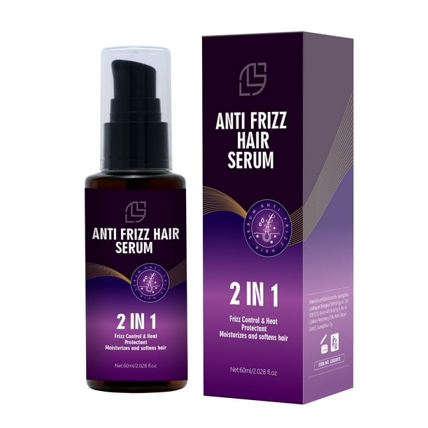 Productos para el cuidado del cabello SUERO CAPILAR ANTIFRIZZ Hidrata y controla el frizz Protege el cabello del daño por calor Nutre y repara profundamente 60 ml Esencia de agua