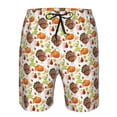 thumbnail image 4 of Naloa Thanksgiving Turkey Men's Beach Shorts, Surfing shorts, Swim trunks, Quick Dry Swim Trunks for Surfing Beach Fun - XX-Large, 4 of 9