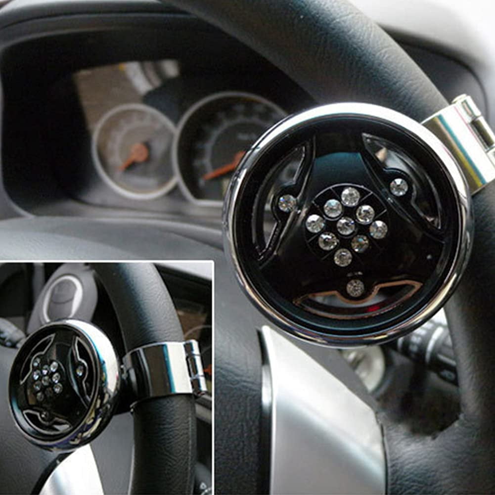 Beginners and Drivers Can Drive Safely Car Steering Wheel Spinner Knob Car Power Handle Steering Wheel Ball for Most Cars