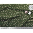 thumbnail image 3 of Soimoi Green Poly Georgette Fabric Eagle Feather Print Sewing Fabric Yard 42 Inch Wide, 3 of 3