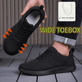 thumbnail image 3 of Men's Wide Fit Casual Sports Shoes Breathable Mesh Low-Top Running Sneakers Lightweight Cushioned Walking Shoes Comfortable for Wide Feet, 3 of 7
