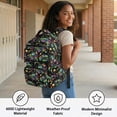 thumbnail image 3 of Yspwyqan Rainbow Space Tractor Boys Backpack Lunchbox Set, 4Pcs with Lunch Box Water Bottle Bag, 17 Inch Adjustable Straps Large Capacity Bookbag Front Pocket for School Travel, 3 of 7