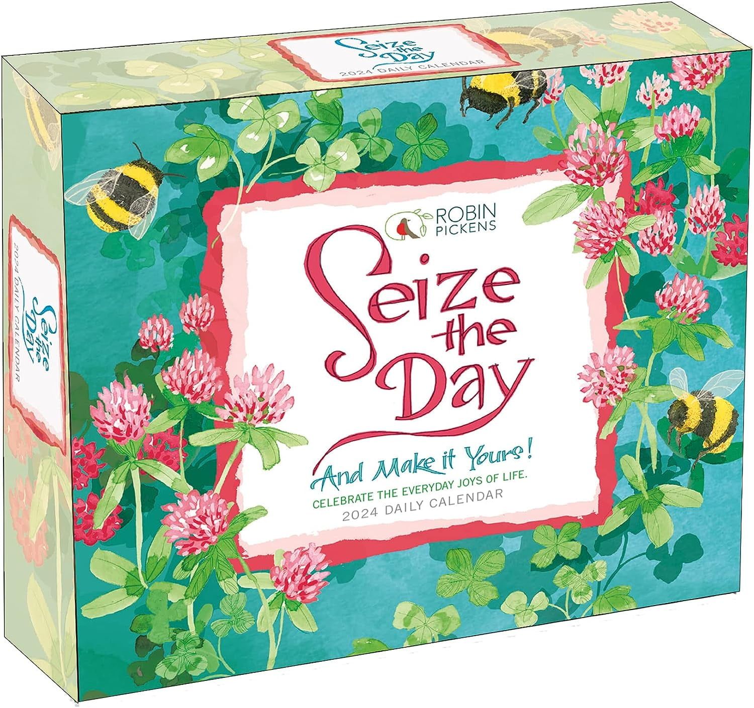 Seize The Day 2024 Boxed Daily Desk Calendar By Robin Pickens