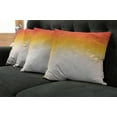 thumbnail image 5 of Ambesonne Modern Throw Pillow Cover 4 Pack, Digital Retro Triangle, 16", Orange Yellow Cream, 5 of 5