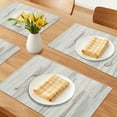 thumbnail image 2 of Unique Bargains Kitchen Placemats Set of 6 Plastic Indoor Washable Table Mat Gray, 2 of 6