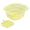 thumbnail image 1 of Cuenco facial de silicona para baño de hielo facial, herramienta de spa reutilizable con bandeja incorporada, lavabo plegable portátil para el uso diario en casa por la mañana, 1 of 1