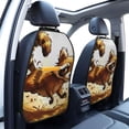 thumbnail image 3 of Gaeub Autumn Raccoon In Forest Print Anti-Kick Storage Mat for Car Seats 2 Pcs, Car Kick Mats with 3 Pocket Protector, Essential Car Seat Protector for Child Car Seat,Car Seat Protector, 3 of 8