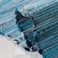 thumbnail image 5 of SAFAVIEH Rag Candis Striped Cotton Area Rug, Blue/Multi, 6' x 6' Square, 5 of 10