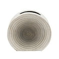 thumbnail image 5 of Iron Vase with Textured Spiral Design - White Finish Modern Decorative Accent for Home & Office, Living Room, Bedroom - 10" White, 5 of 6
