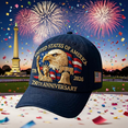 thumbnail image 5 of USA 250th Anniversary Printed Hat, Patriotic Baseball Cap for Men & Women, Retro Adjustable Tribute, Celebrate 250 Years of American Freedom & Heritage, Navy Blue, 5 of 9