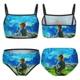 thumbnail image 6 of The Legend of Zelda Breath of The Wild Children's Swimsuit Girls Swimwear 2 Piece Bikini Sets Tankini Summer Beach Vacation Bathing Suit Beachwear, 6 of 7