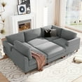 thumbnail image 2 of Modular Sectional Sofa with Ottoman L Shaped Corner Sectional for Living Room, Office, Spacious Space (Gray), 2 of 10