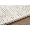 thumbnail image 3 of Nuloom 6' x 6' Hand Woven Chunky Woolen Cable Round Rug in Off White, 3 of 3