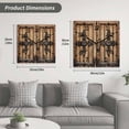 thumbnail image 5 of Farmhouse Brown Wooden Wall Clock Silent Non Ticking, Rustic Wooden Historical Barn Door Plank Square Wall Clocks Battery Operated, Decor Clock for Home Office, Living Room, Kitchen, 12 Inch, 5 of 9