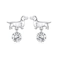 thumbnail image 1 of Arete de Dachshund Bañado en Plata, 1 of 9