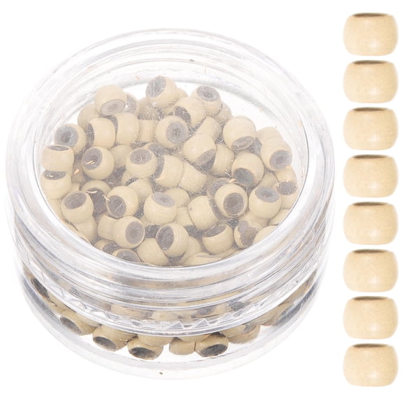 PTOOTP Beige Braid Hair Beads for DIY Dreadlock Styling and Accessories