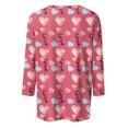 thumbnail image 5 of Xixinqiwan Womens Long Sleeve Valentines Day Shirts,Women Heart Printed T-Shirts Graphic LOVE Heart Print Long Sleeves Tees Cute Oversize Round Neck Tee, 5 of 6