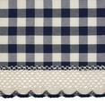 thumbnail image 6 of Woven Trends Farmhouse Curtains, Buffalo Plaid Curtain Shades, Gathered Swag Set, Classic Country Plaid Gingham Checkered Design, Farmhouse Decor, 72" x 63" Gathered Swag Pair (2-Pack), Navy Blue, 6 of 7