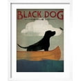 thumbnail image 2 of Art.com Black Dog Canoe Art Print by Ryan Fowler, White Frame Wall Art, 17" x 21", 2 of 5