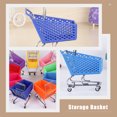 thumbnail image 2 of 2Pcs Creative Mini Shopping Cart Storage Baskets Unique Mini Desktop Adornments, 2 of 8