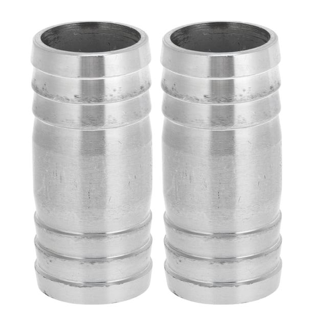 Conectores de manguera de barbilla Unique Bargains para aire, agua, aceite, gas, combustible de 1.2" de acero inoxidable 304, 2 piezas