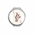 thumbnail image 1 of playing cards j pattern hand compact mirror round portable pocket glass, 1 of 3