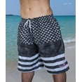 thumbnail image 5 of Men's American Flag Quick-Dry Swim Trunks with Cargo Pocket - Brushed Microfiber Board Shorts for Swimming, Surfing & Beach-7111-9-2XL, 5 of 7