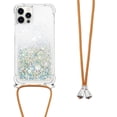 thumbnail image 1 of Funda FOXDOCK para iPhone 12 Pro Max con Cuerda Ajustable, Brillo Líquido, Protección Antigolpes y Lente – Ideal para Regalo, 1 of 6