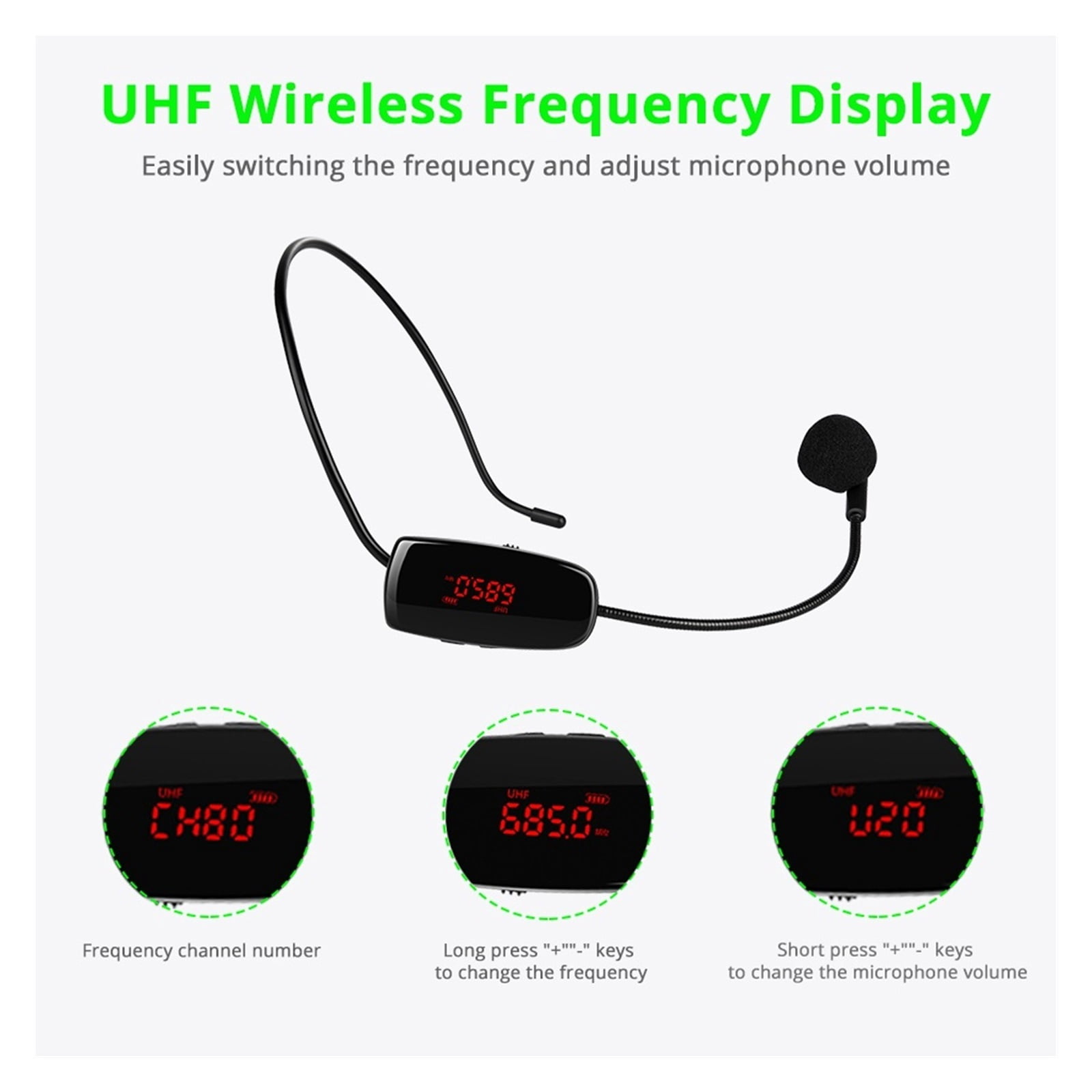 Blue-tooth Smart Wireless Voice Amplifier For Teachers Megaphone Amplifier Speakers UHF Wireless Microphone FM Radio ,Easy to Operate