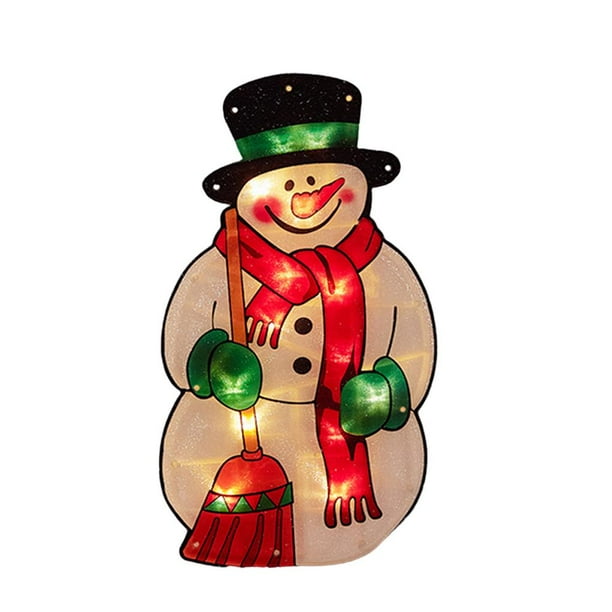 Advancent Lámpara LED de Papá Noel de Navidad con ventosa, decoración colgante, luces colgantes de ventana de Navidad, colgante para decoración de Kits de decoración para fiestas Numero 5 Advancent HA040435-05
