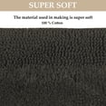 thumbnail image 3 of Home Weavers Luxury Bathroom Rug Toilet Rugs U Shaped Contour, Thick Toilet Rug, Non-Slip Contour Mat for Bathroom Rug,100% Cotton Soft, Absorbent Water, Machine Washable, 20"x20" Contour, Gray, 3 of 3