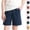 Blue, variant on Unisex Shorts for Girls Boys Lightweight Elastic Waist Pull on Bermuda Shorts with Pockets 3-4 Years